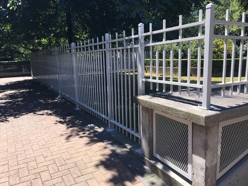 Fortress Fencing Inc - Ornamental Fence panel installation 4